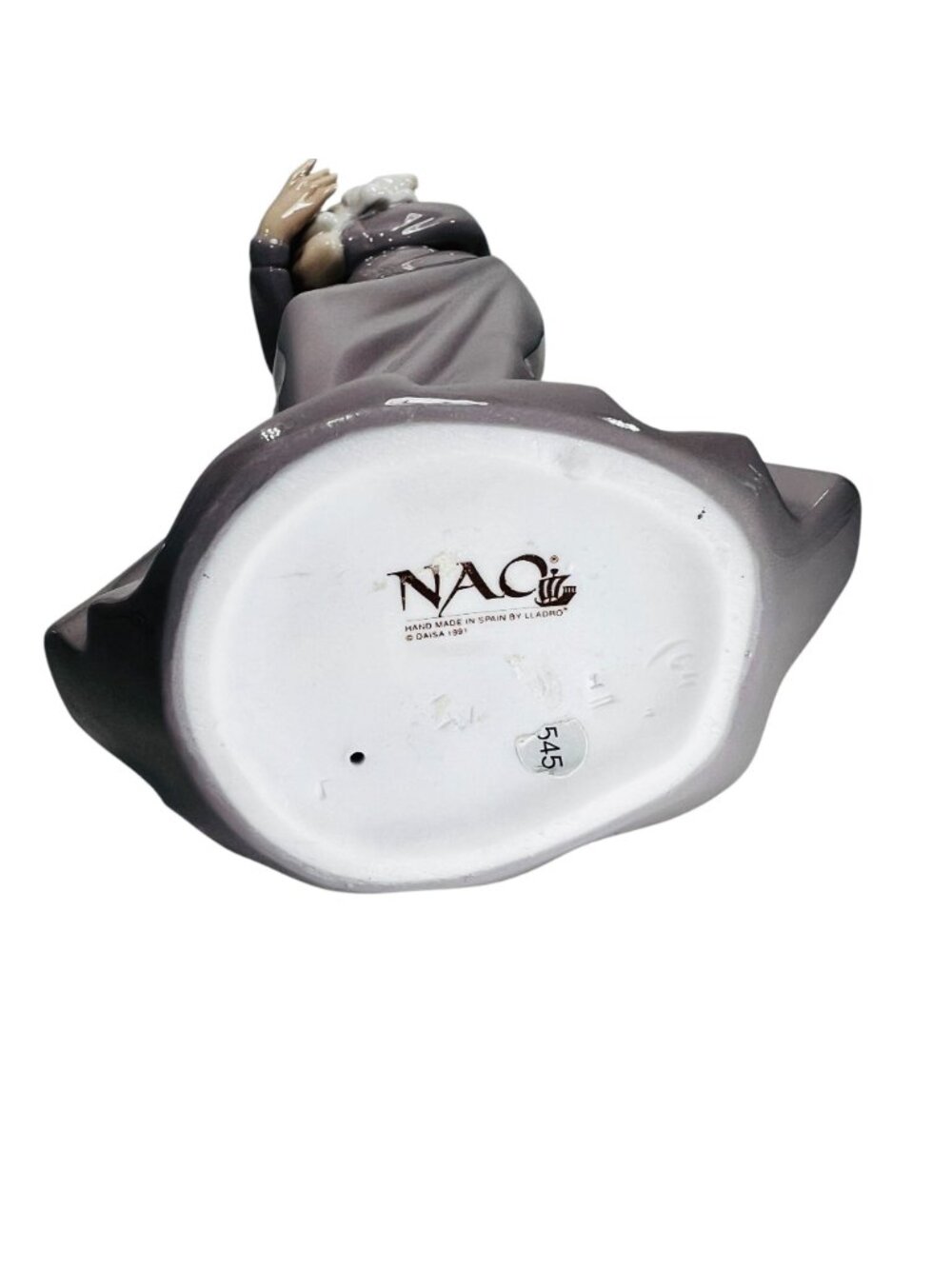 Nao by Lladro Precious Bundle Girl with Bunny Rabbit 1991 Daisa Figurine Spain - Picture 10 of 11